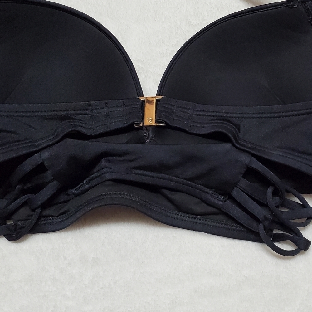 Victoria's Secret Longline Bombshell Miraculous Push-Up The Teeny Bikini Set 32D - Picture 10 of 16